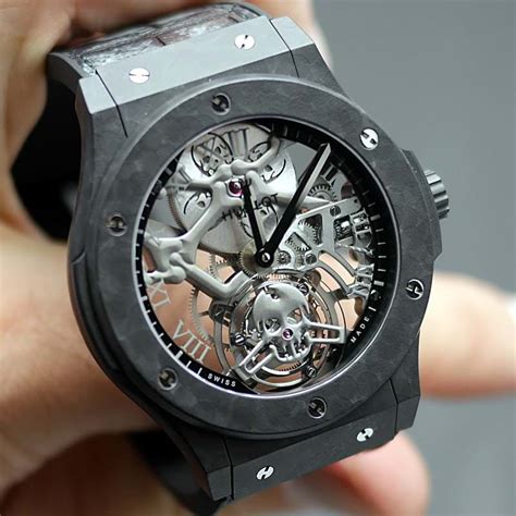 hublot tourbillon skeleton all black|Hublot mp 10 tourbillon.